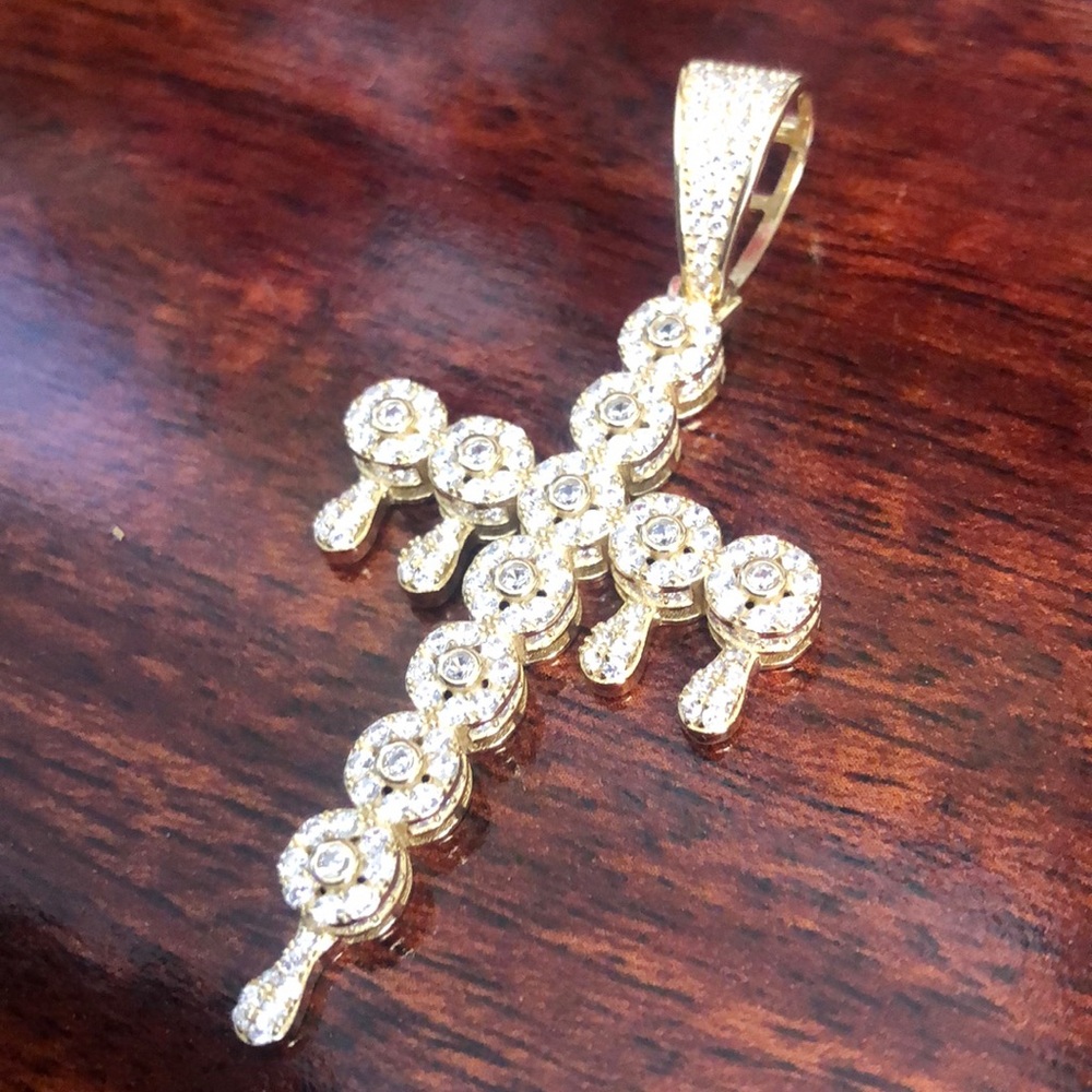 Silver Drip Cross - image 2